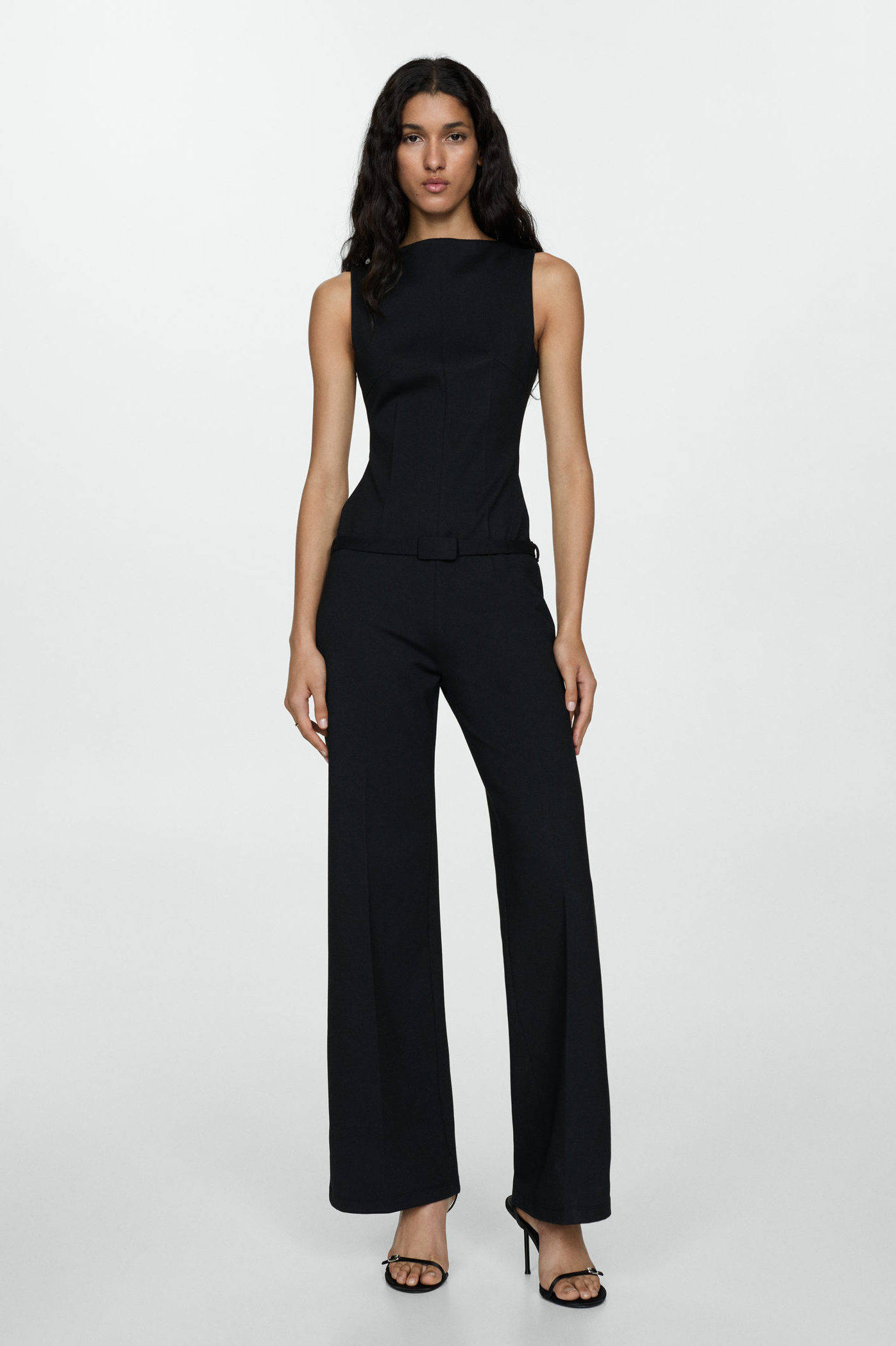 Mango jumpsuit zwart
