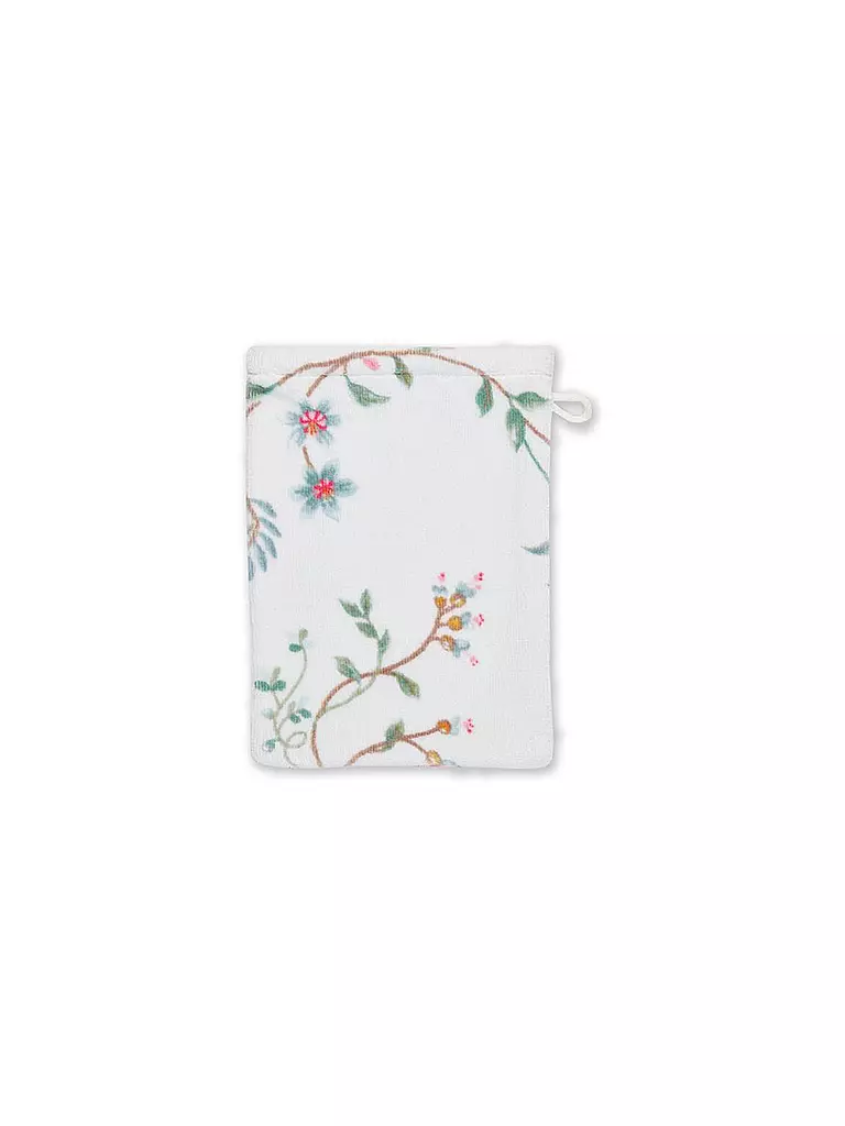 PIP STUDIO Waschhandschuh LES FLEURS 16x22cm Weiss weiss
