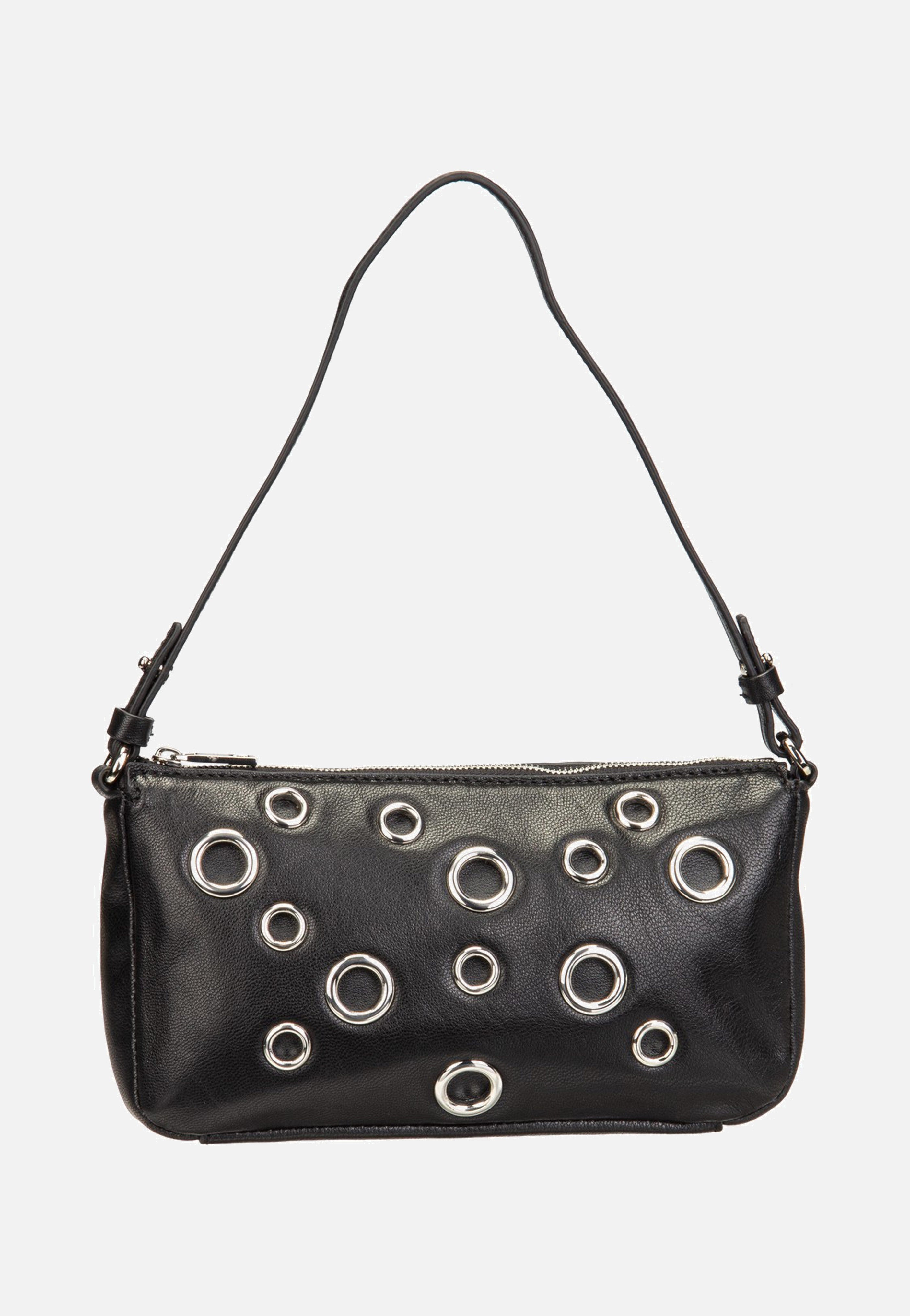 Ryker Eylets Crossbody S Vintage Goat Black - Abendtasche