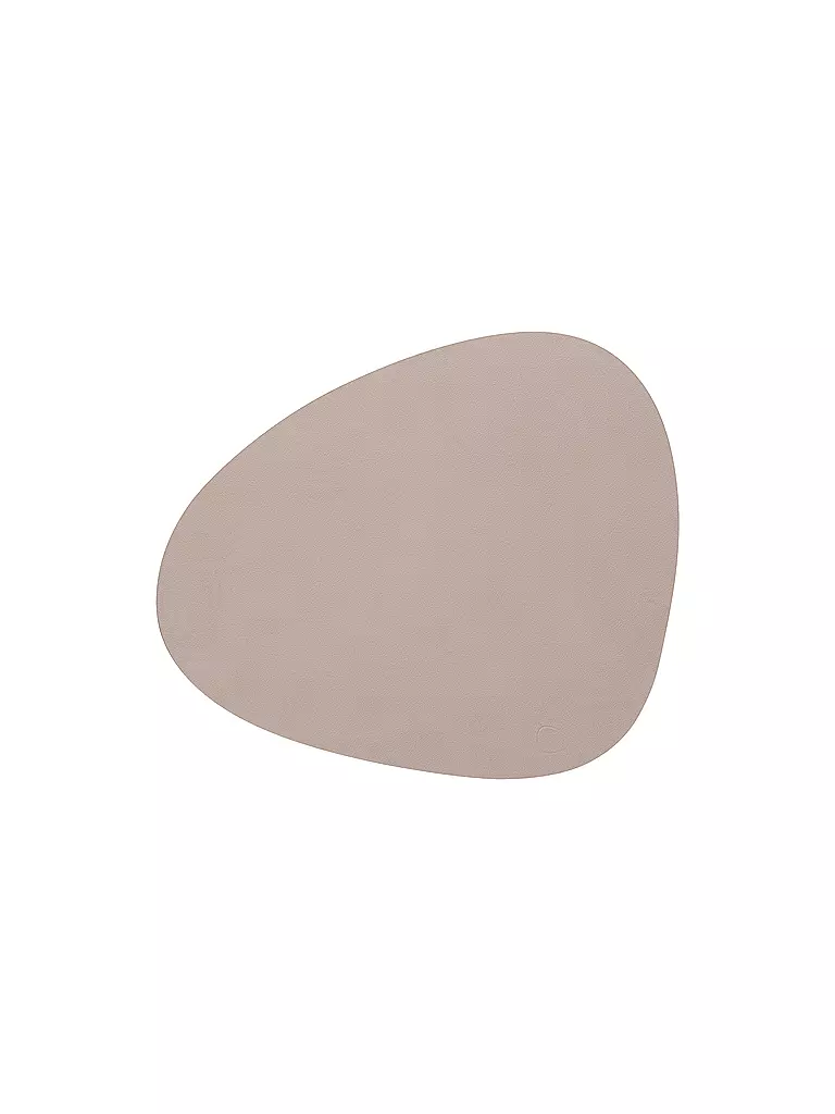 LIND DNA Leder Platzset oval NUPO 37x44cm Brown hellbraun