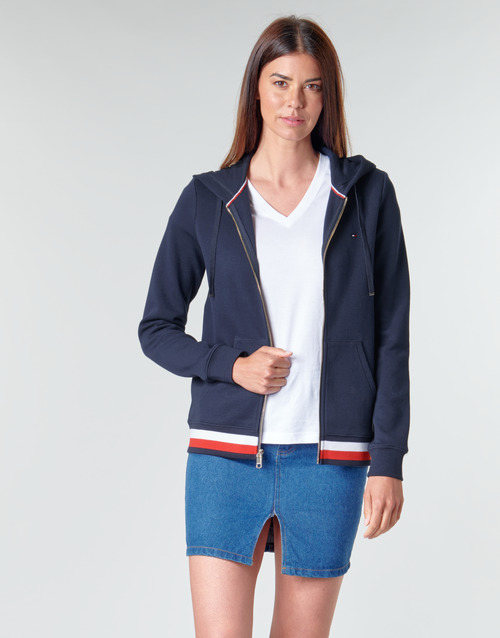 Tommy Hilfiger - HERITAGE ZIP THROUGH HOODIE - Marine