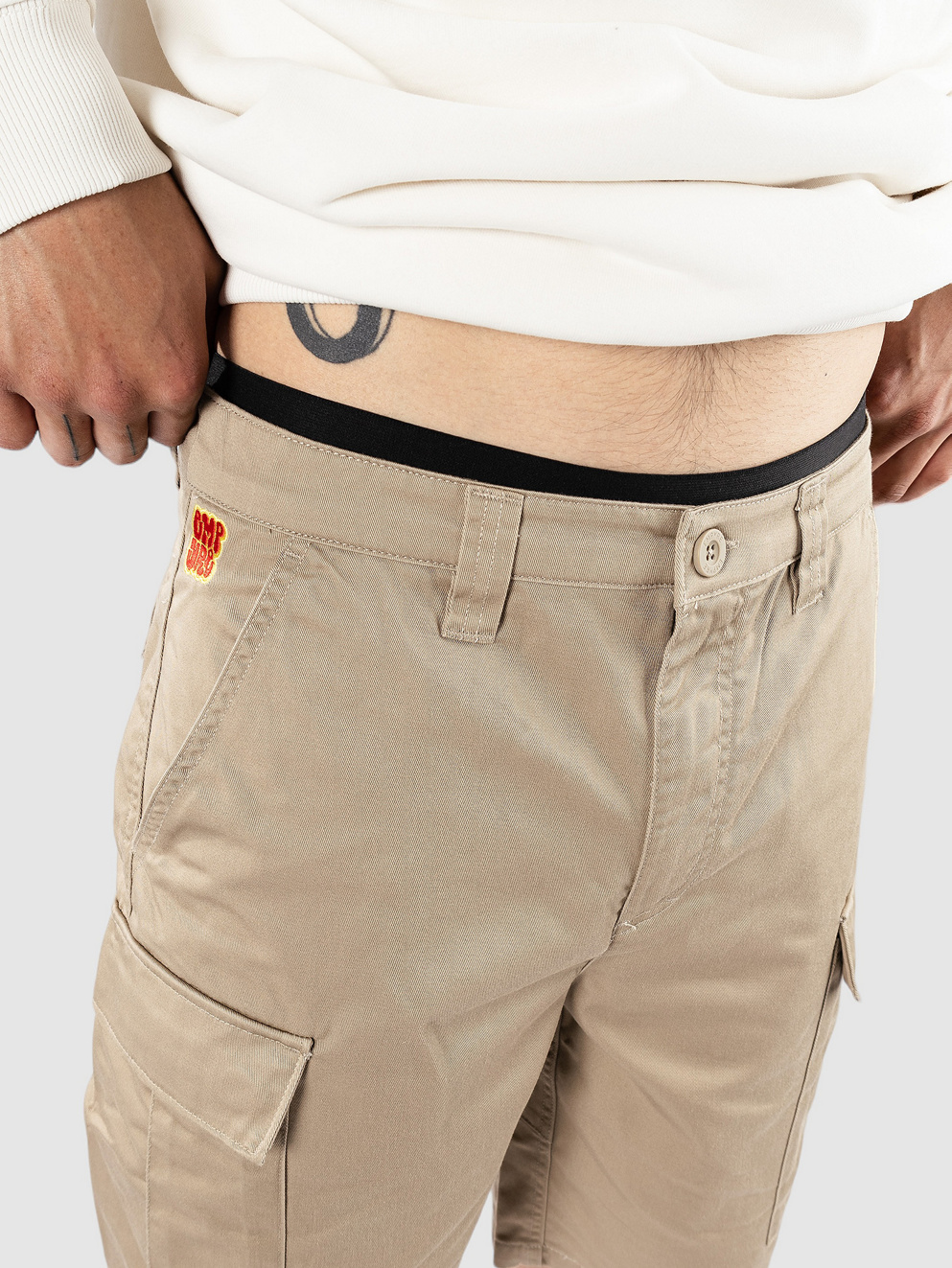 Empyre Loose Fit Sk8 Cargo Shorts khaki