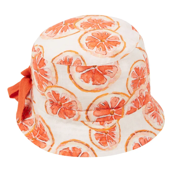 Arsène et Les Pipelettes Bob Folk Pamplemousse Coton Bio | Orange