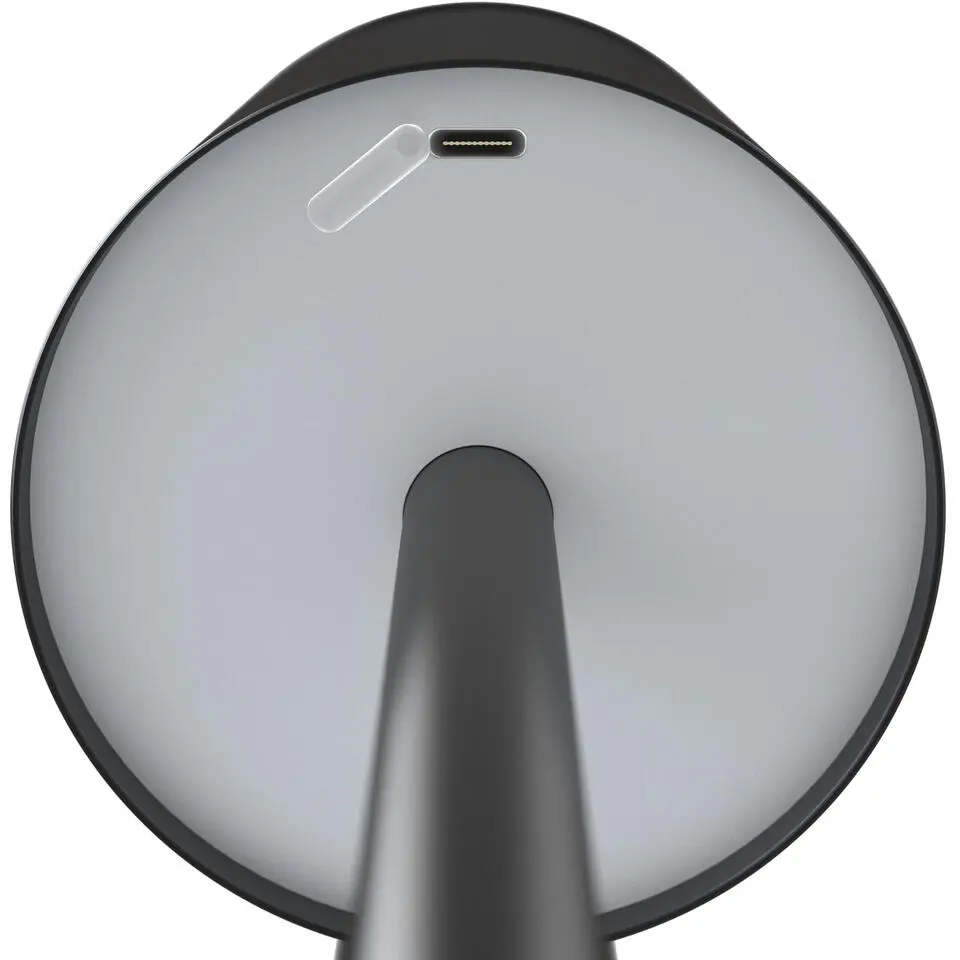 tectake Moderne tafellamp Corly, LED, 7 lichtkleuren, dimbaar, Zwart