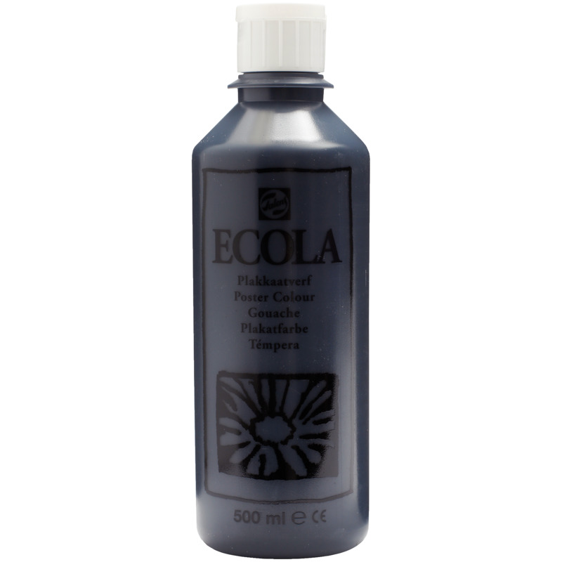 Talens Plakatfarbe Ecola, 500 ml, schwarz, 1 Stück