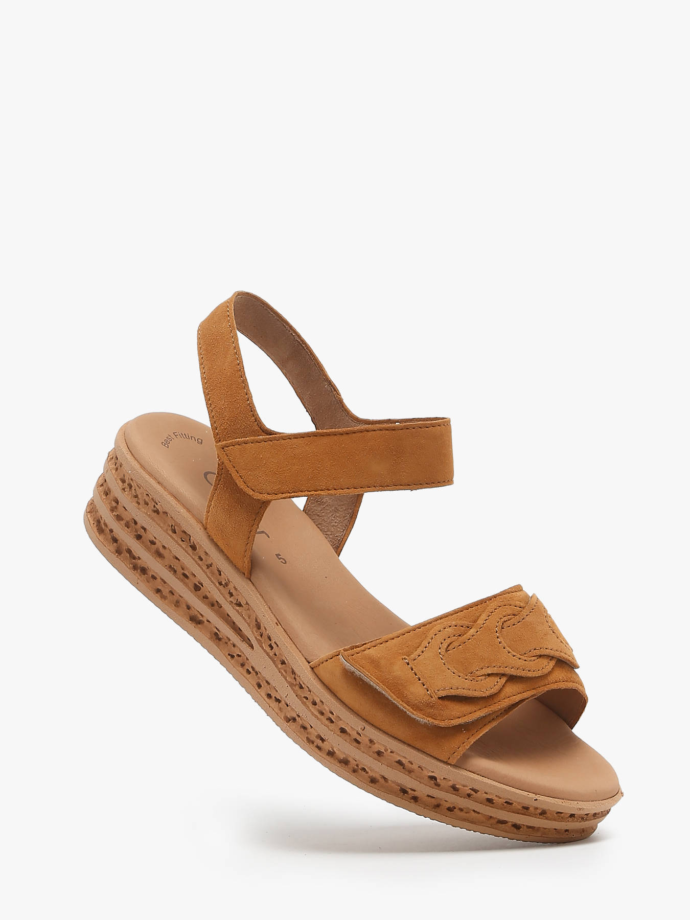 Sandales semelle compense en cuir GABOR