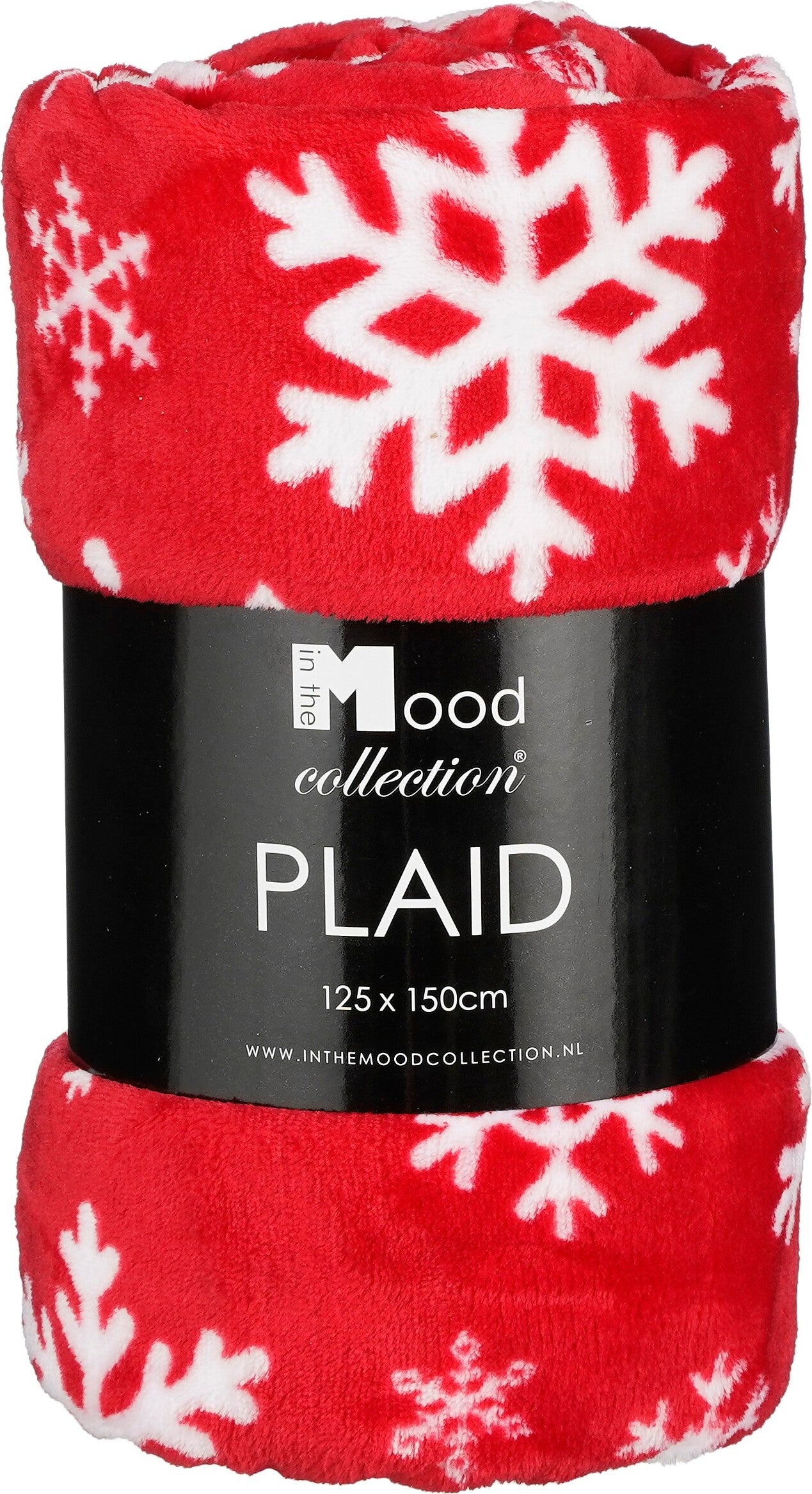 In the Mood plaid Axel rood 150 x 125 x 2 cm