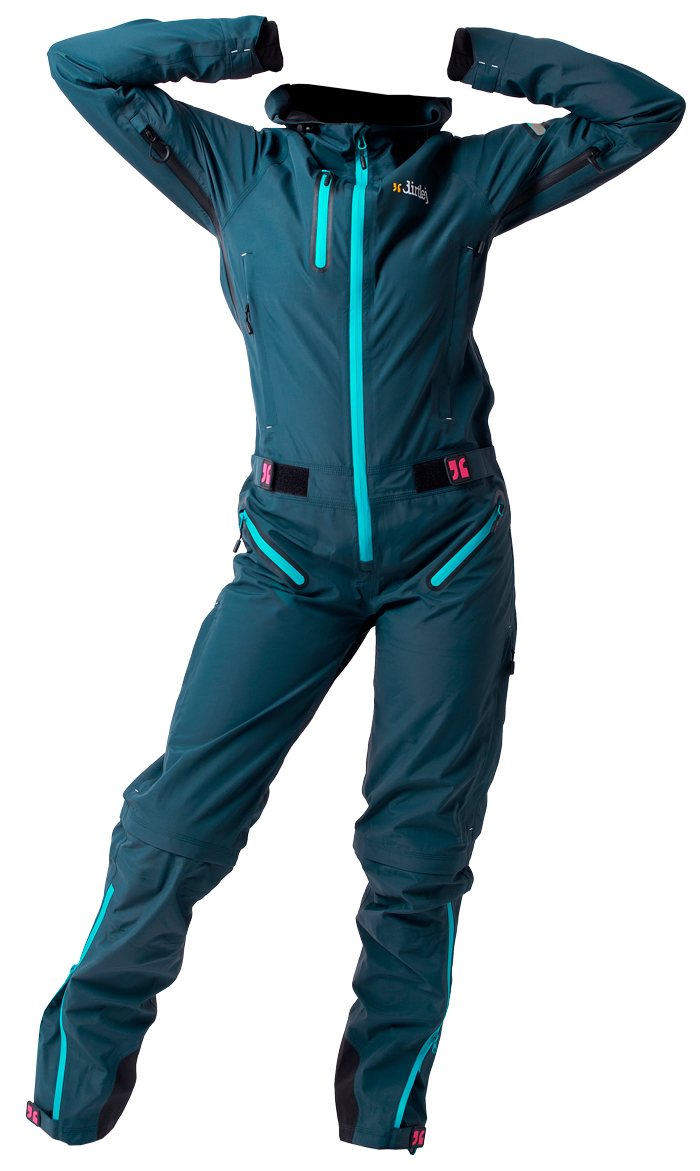 Dirtlej Dirtsuit Core Edition heldragt med lange ben til kvinder Turkis