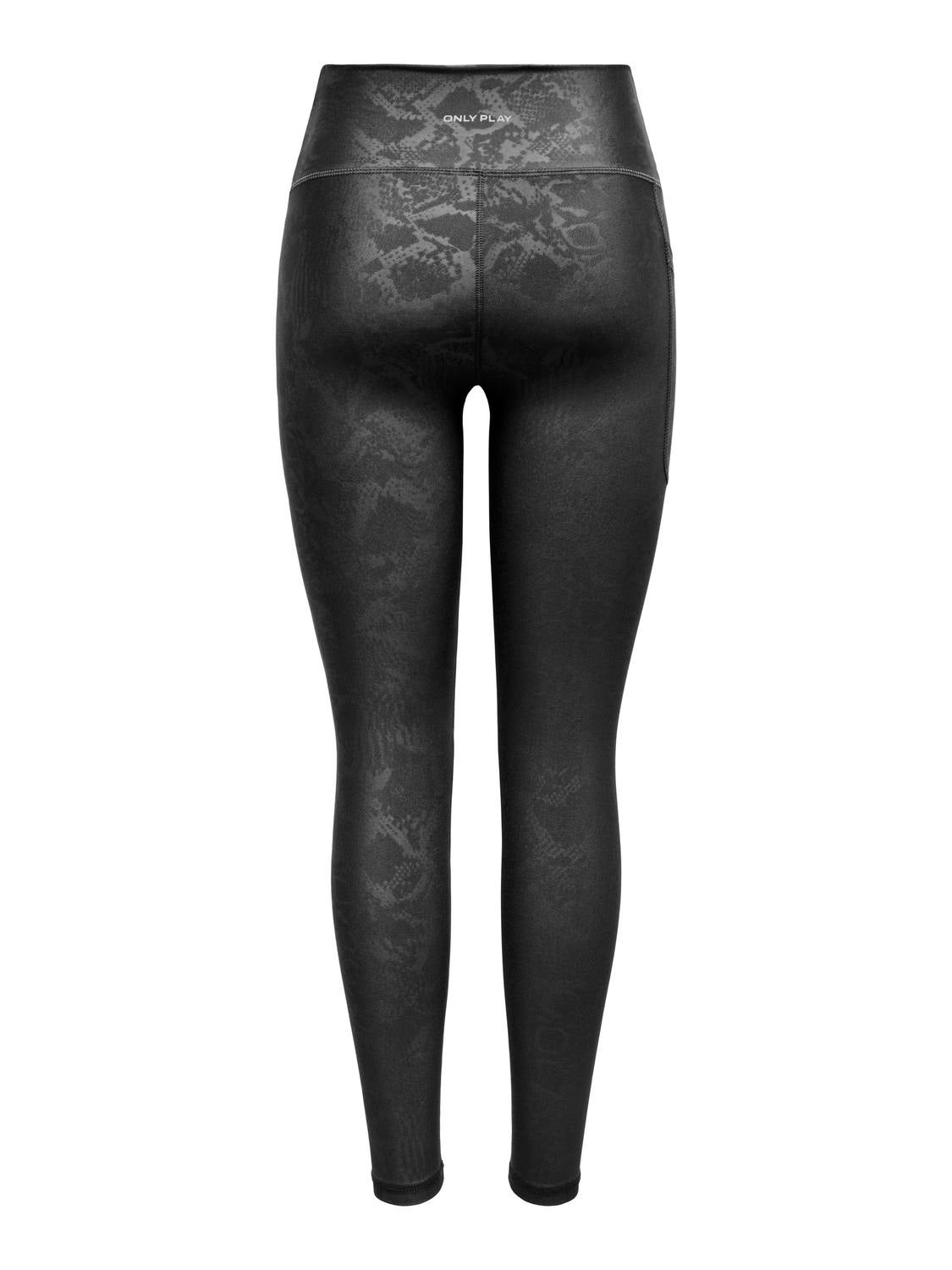 ONPJAM-2-SNAKE Enger Schnitt Sportleggings Black