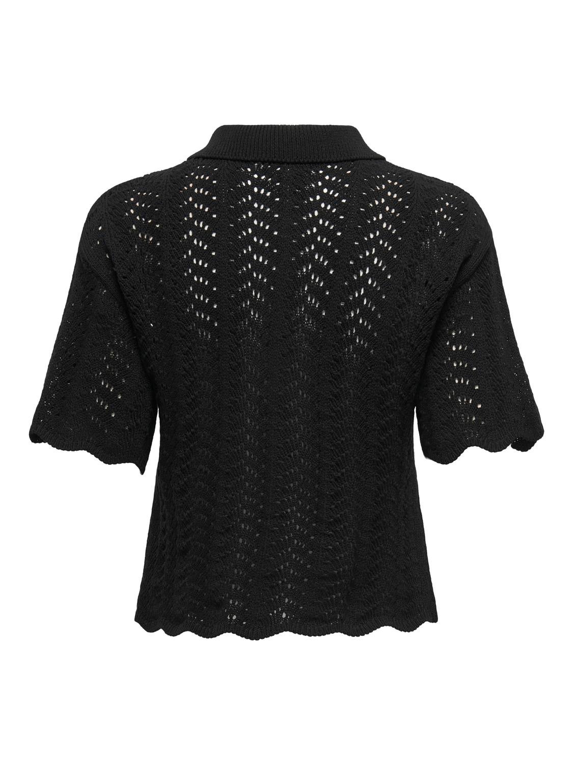 JDYELLIS Strickpullover Black