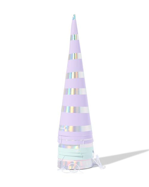 chapeaux de fête rayés lot de 8