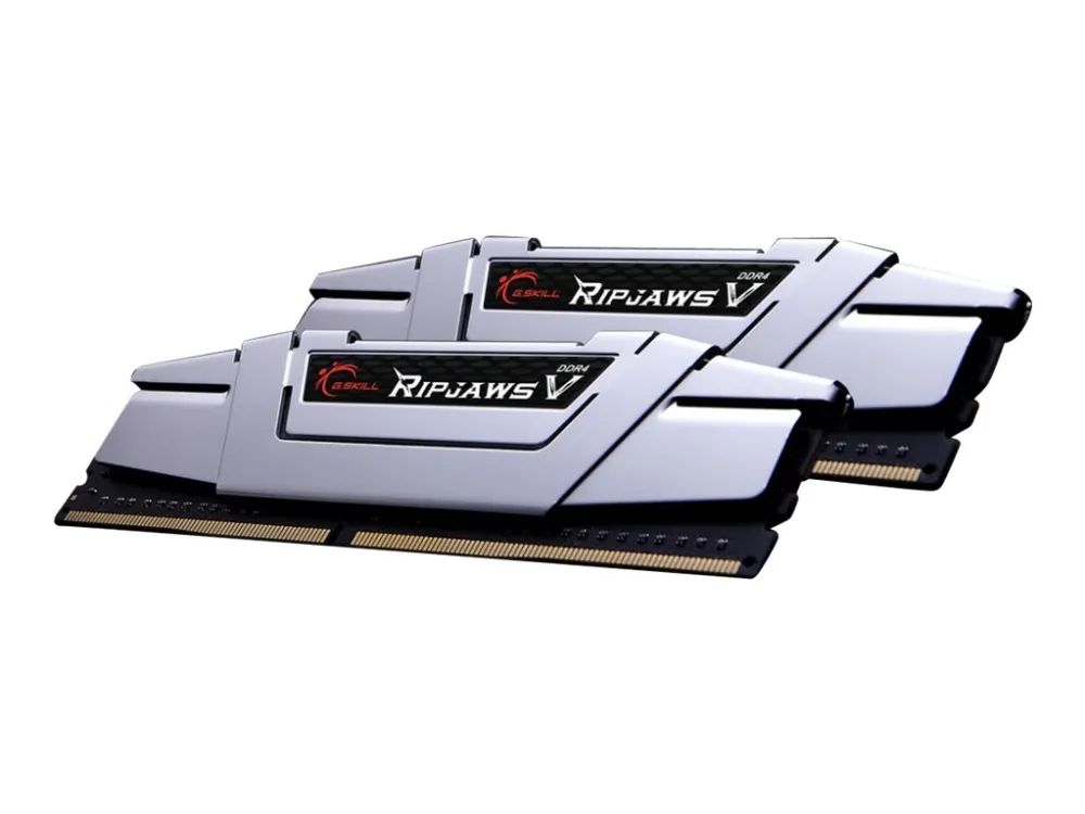 G.Skill Ripjaws V - DDR4 - sæt - 16 GB: 2 x 8 GB - DIMM 288-PIN - 2666 MHz / PC4-21300 - CL15 - 1.2 V - ikke bufferet - ikke-ECC - strålende sølv
