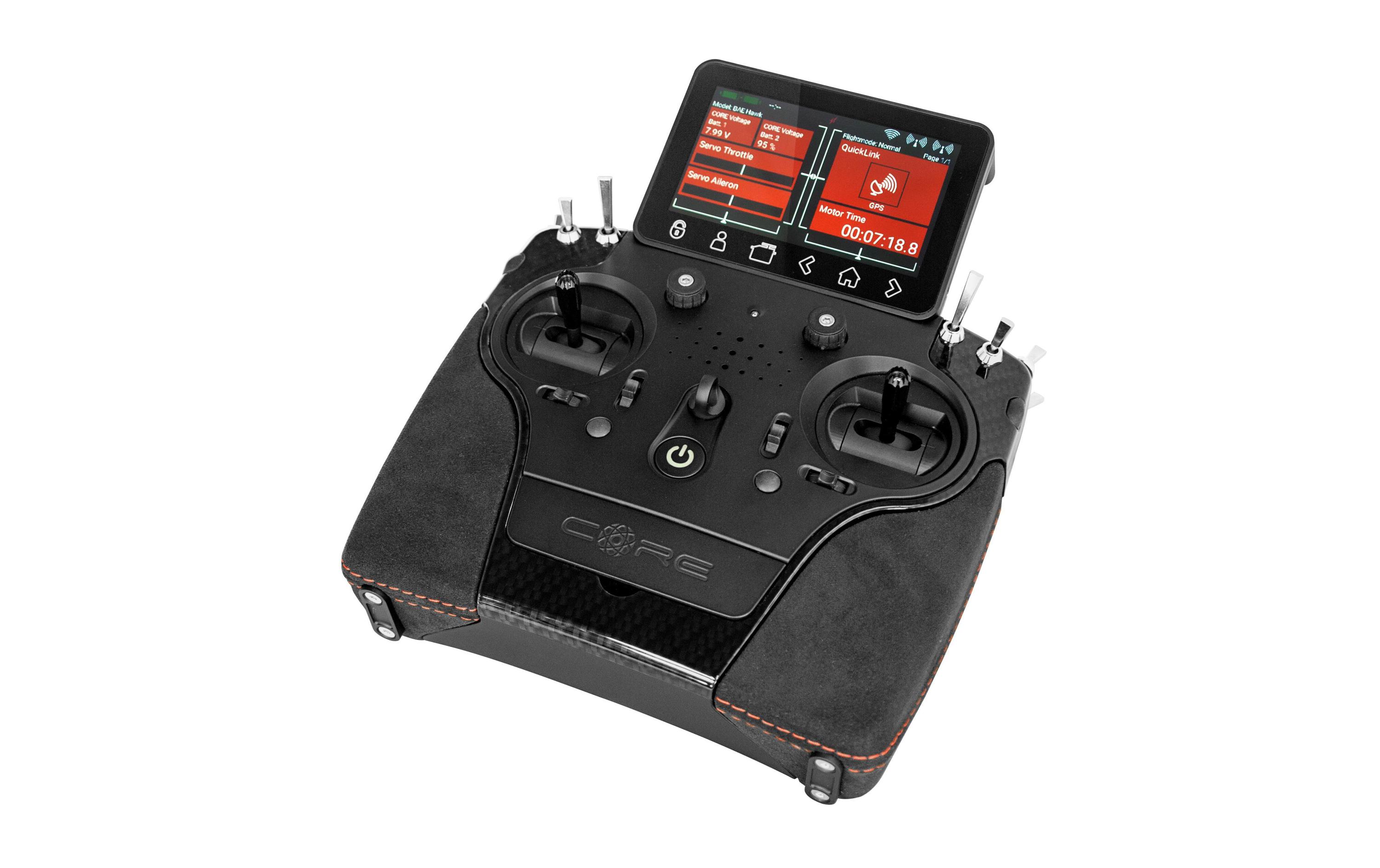 Fernsteuerung CORE Mode 2 Schwarz 26-Kanal<br>High-End-Sender mit störsicherer 2.4-GHz-Übertragung