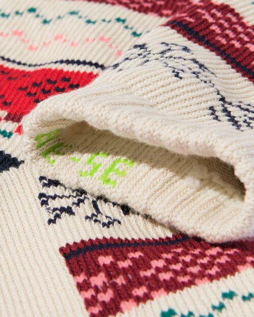 chaussettes Noël imprimé nordique multi