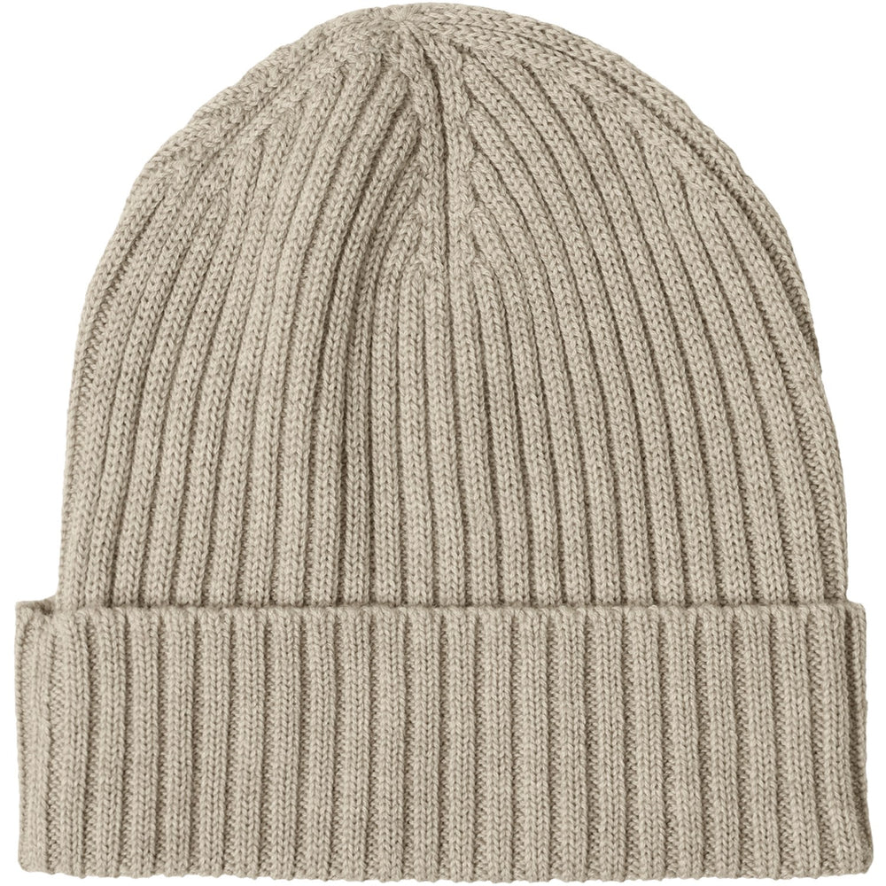 Køb FUB Oat Melange Rib Beanie