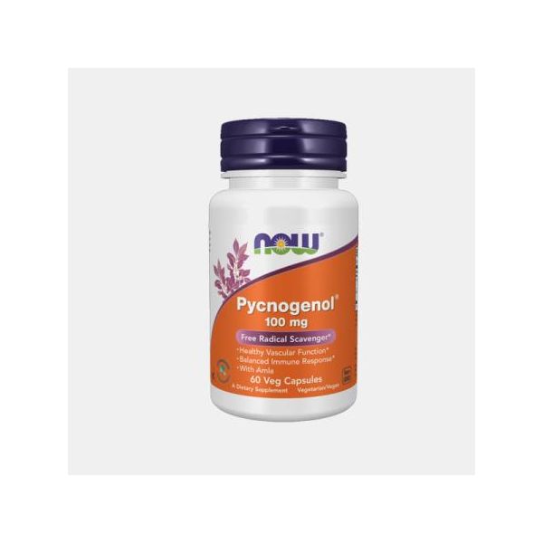 Now Pycnogenol 100mg 60 Cápsulas
