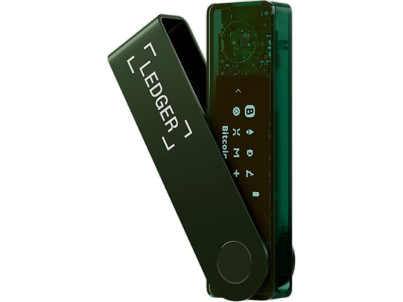 Ledger Nano X Emerald Green Crypto-Hardware-Wallet mit Bluetooth zum Kaufen, Verwalten und Vermehren digitaler Vermögenswerte