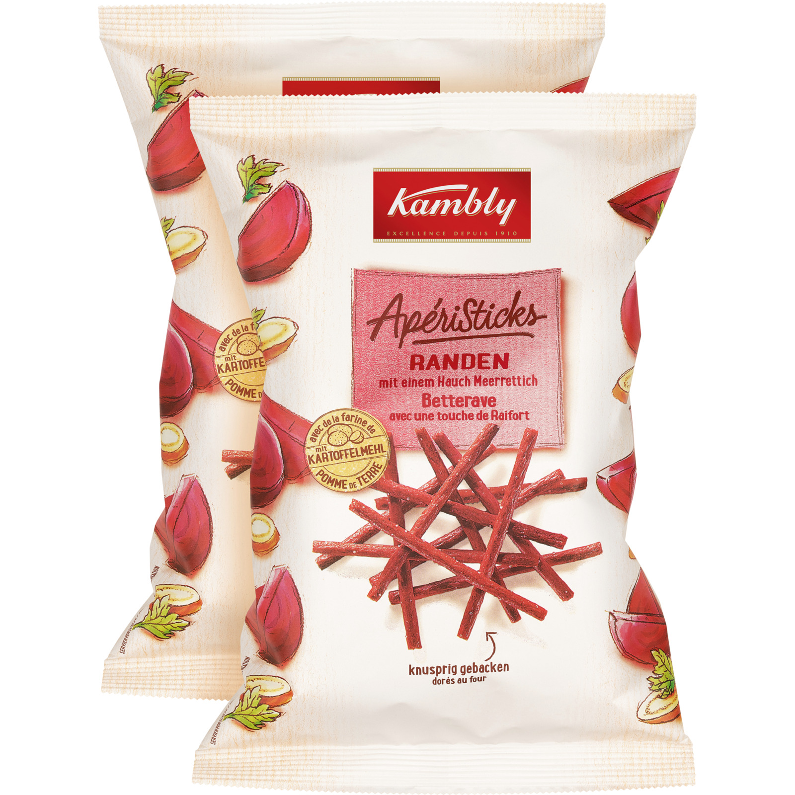 Kambly Apéri Sticks Randen 2 x 140 g
