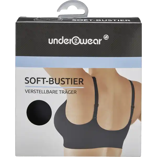 Soft-Bustier Gr. L schwarz