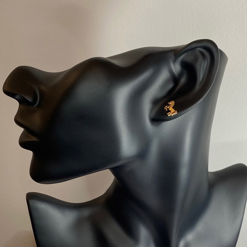 Boucles d'oreilles cheval sauvage tendance - Plaqué or