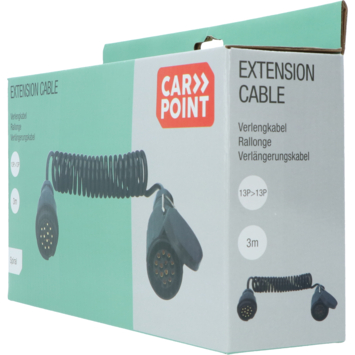 Carpoint spiraal trailer verlengkabel 13p - 13p stekker/stekkerdoos