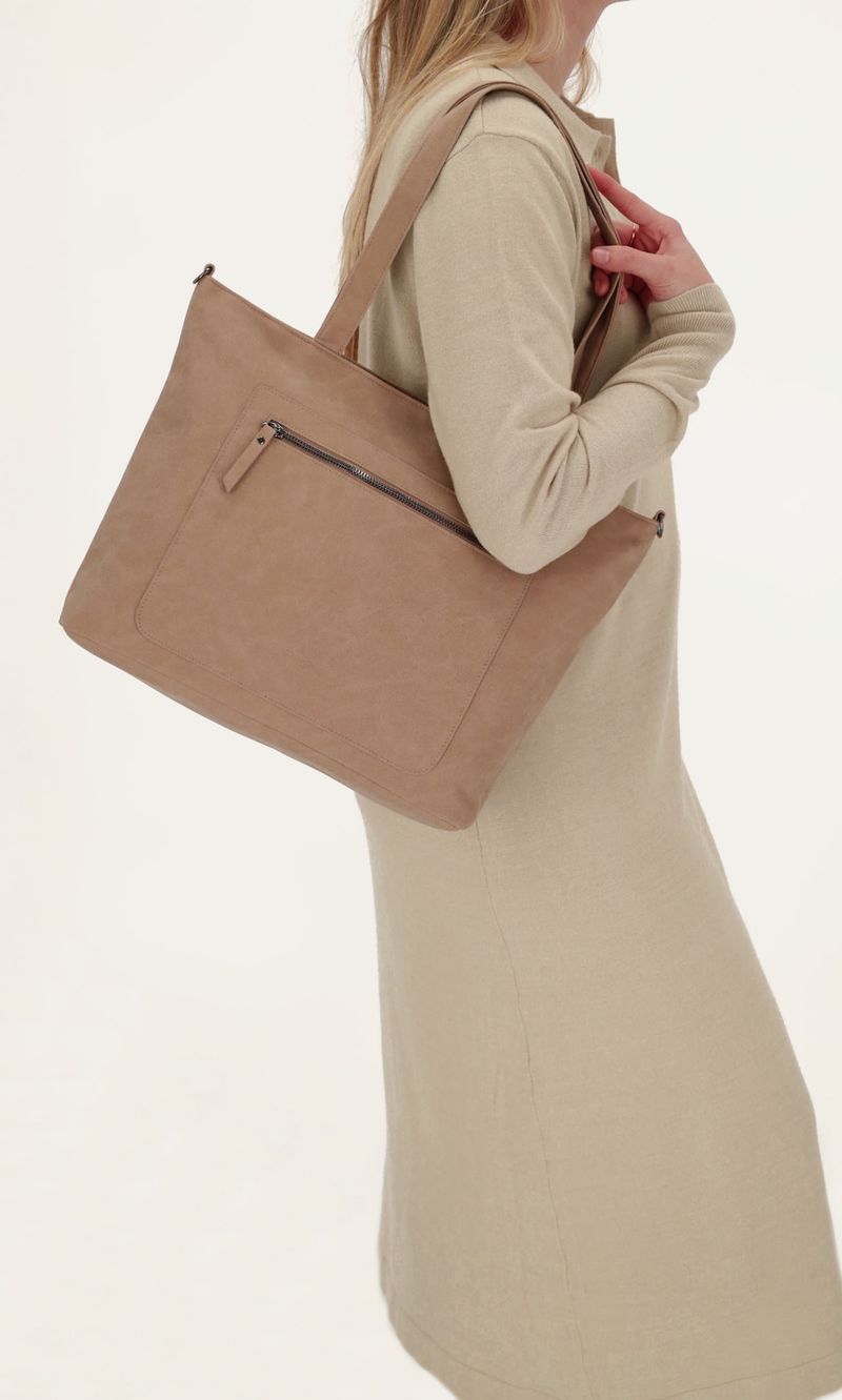 Beagles Schoudertas Taupe Dames