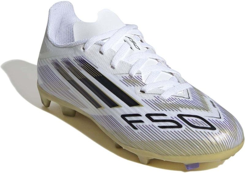 adidas F50 League Voetbalschoenen - Wit Zwart Goud - Synthetisch