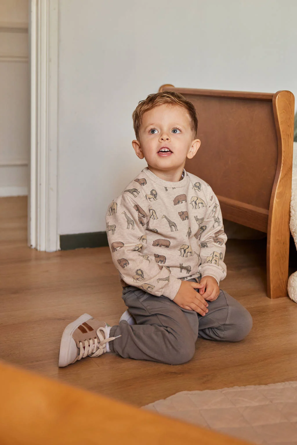 Dirkje loose casual broek grijs