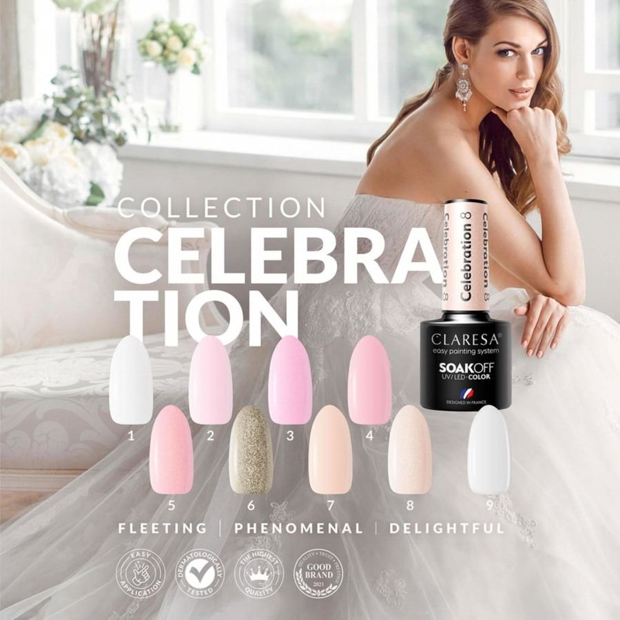Claresa Nail Polish Hybrid Soak Off Celebration 06 5ml