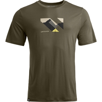Ortovox 140 Cool Landscape T-Shirt Dark Wild Herbs Herren