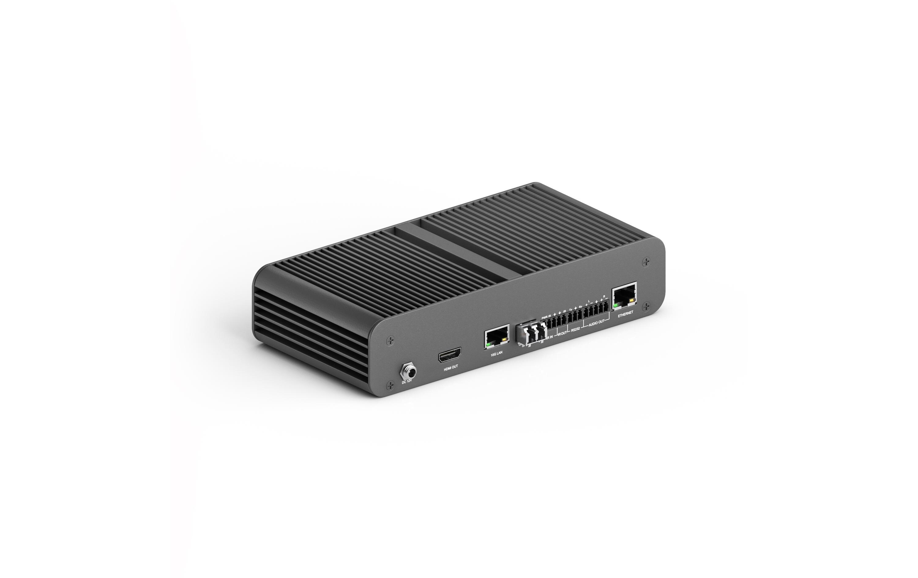 IP Receiver IPAV2000-RX 10G CAT/Glasfaser, SDVoE<br>AV over IP Receiver, Standardgehäuse