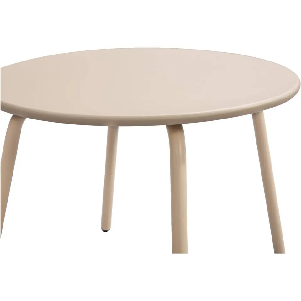 Bijzettafel Montreal - zand/metaal - 40xØ50 cm