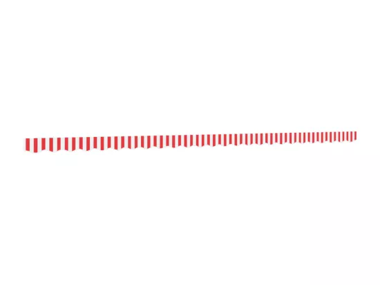 Tissu de remplacement de cantonnière d’auvent rouge blanc 6 m