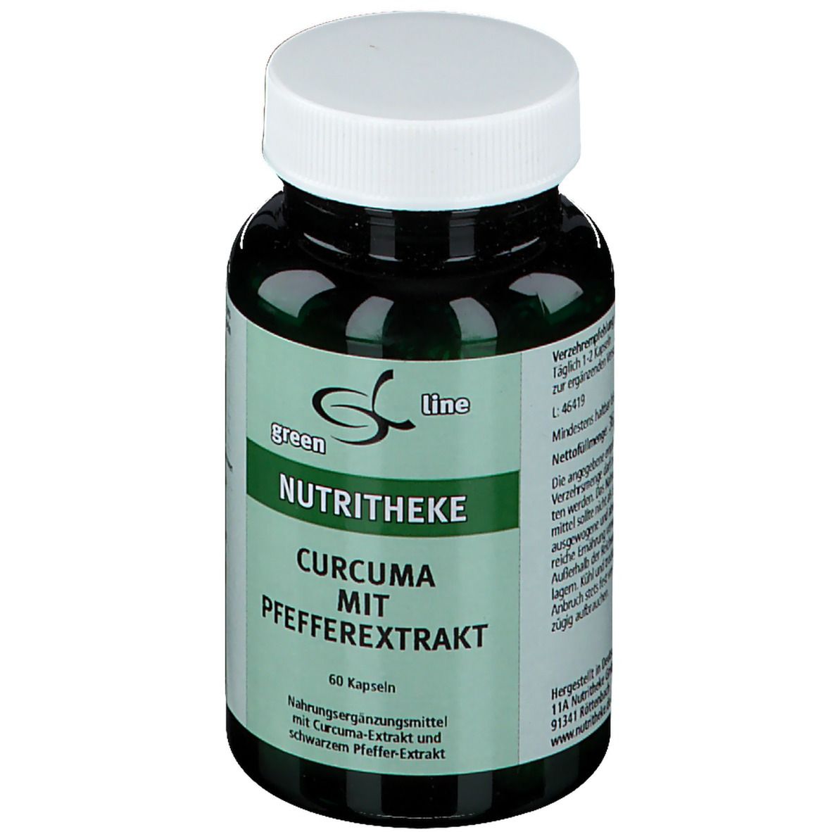 green line NUTRITHEKE Curcuma mit Pfefferextrakt