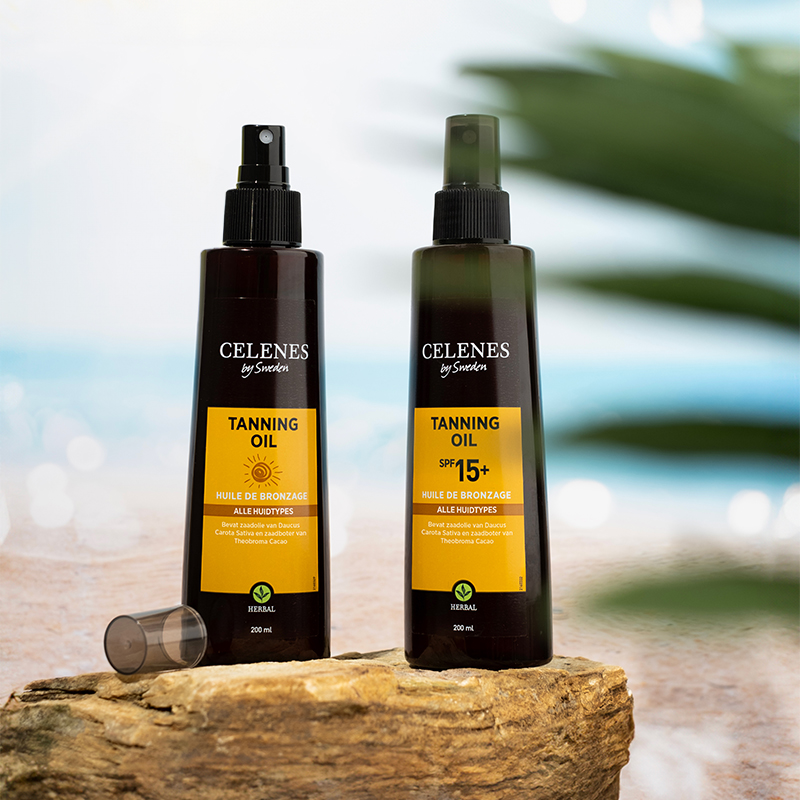 Celenes Herbal tanning oil SPF15+ (200 ml)