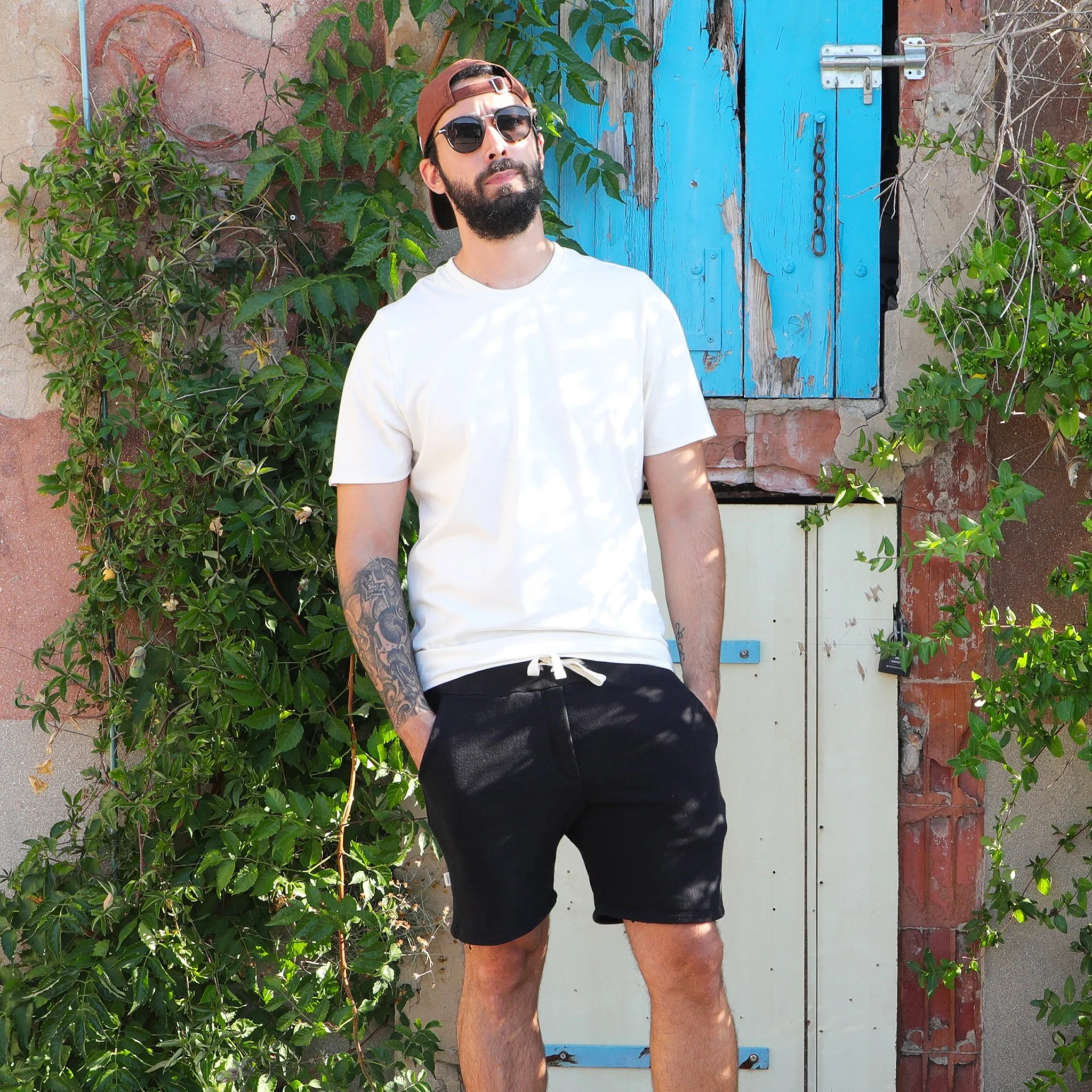 Short en coton pour homme - Version 1 - S / Camel