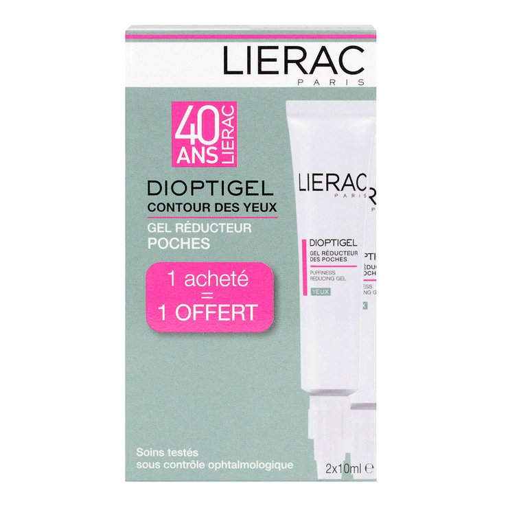 Dioptigel réducteur poches yeux 2x10ml