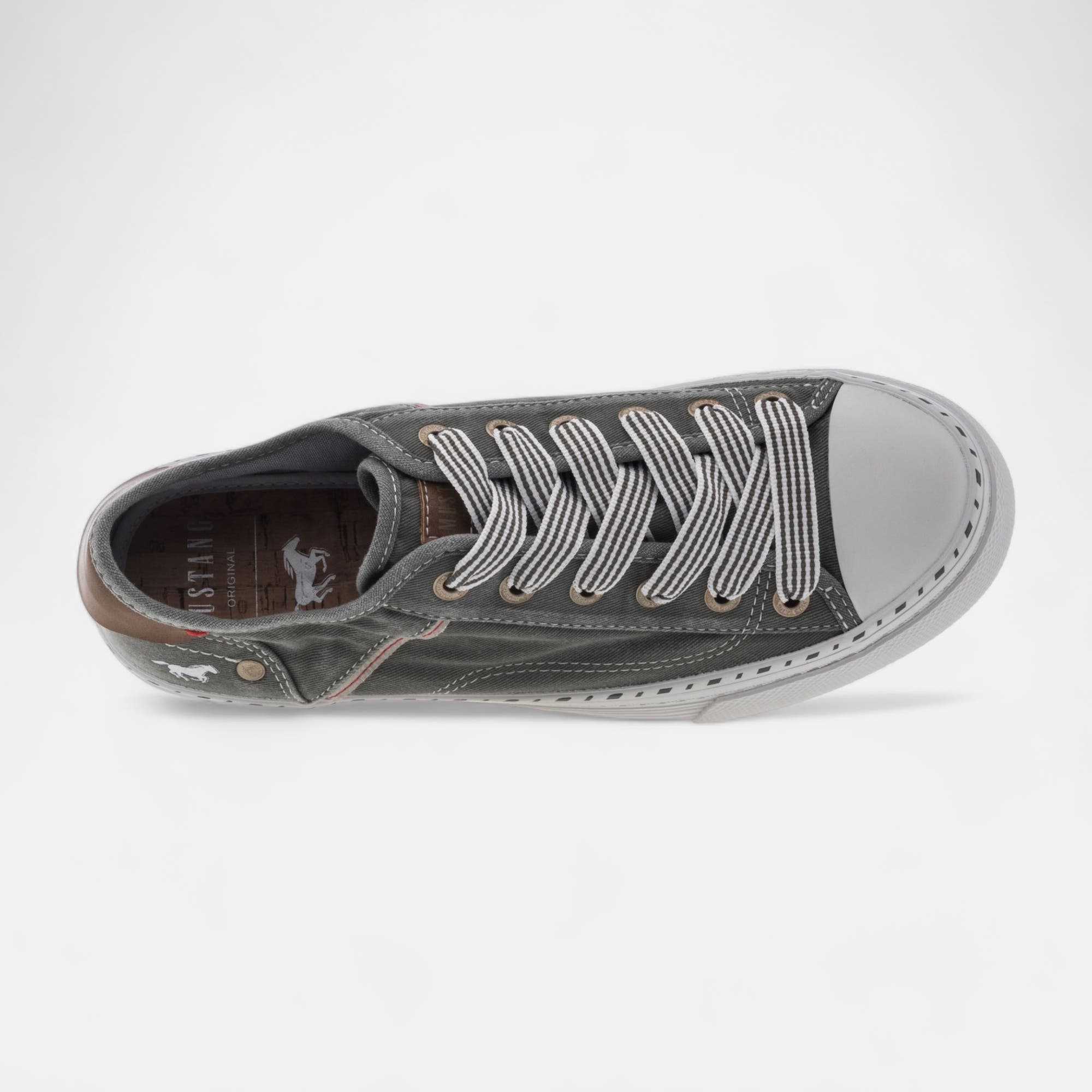 Baskets en toile Femme kaki