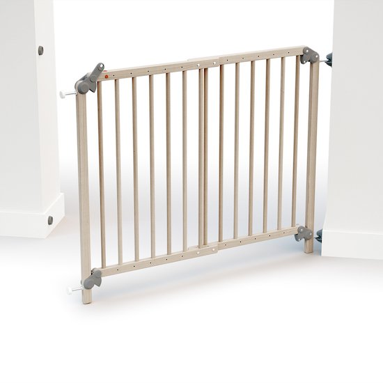 Barrière de Sécurité Extensible WEBABY   Hêtre Brut & Gris        de               AT4
