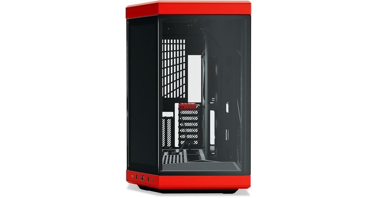 HYTEY70 Touch Infinite midi tower behuizing  (Zwart | 2x USB-A | 1x USB-C | Tempered Glass)
