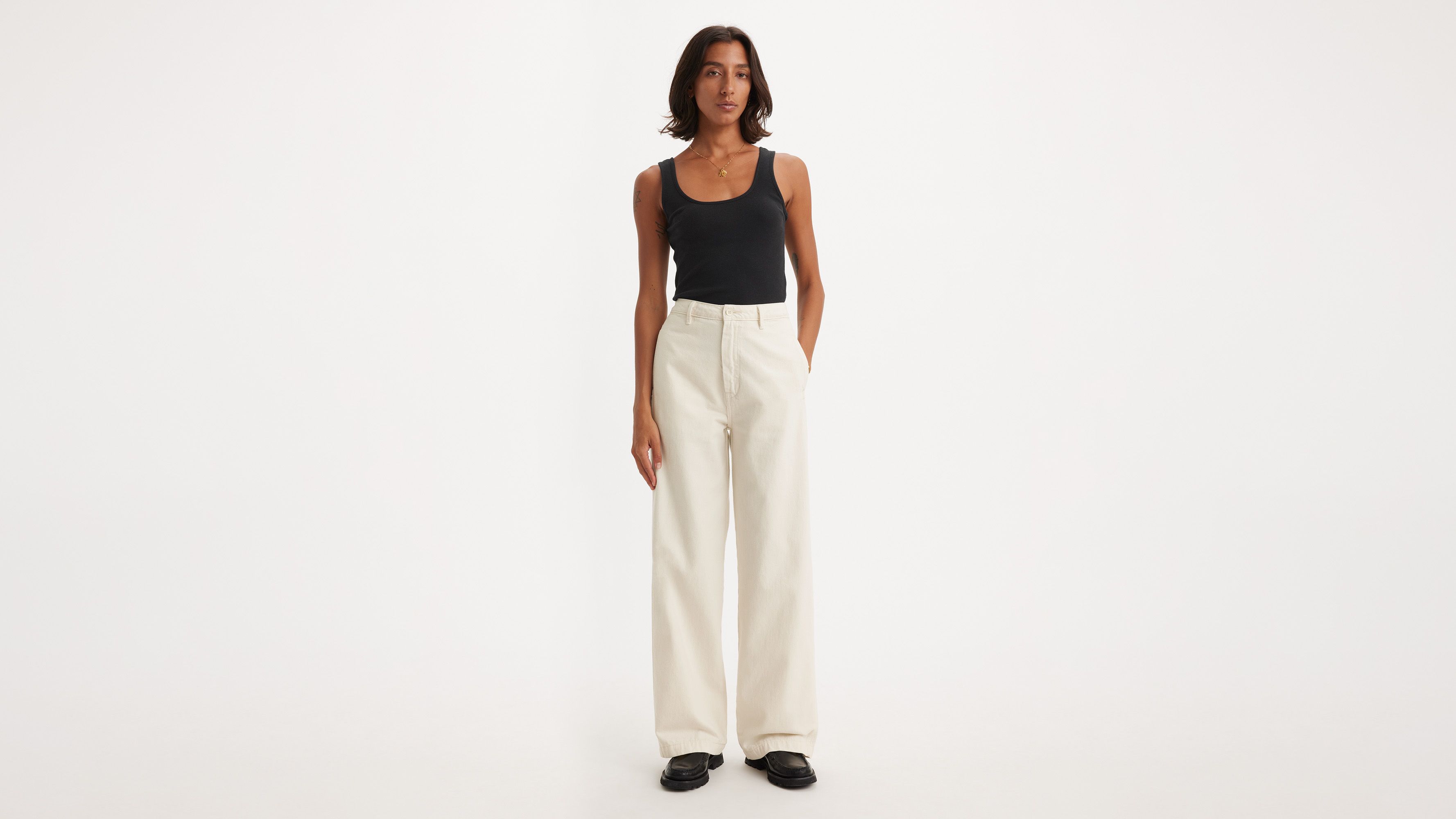 Levi's® WellThread® Pantalon souple - Soft Ceramic - Blanc