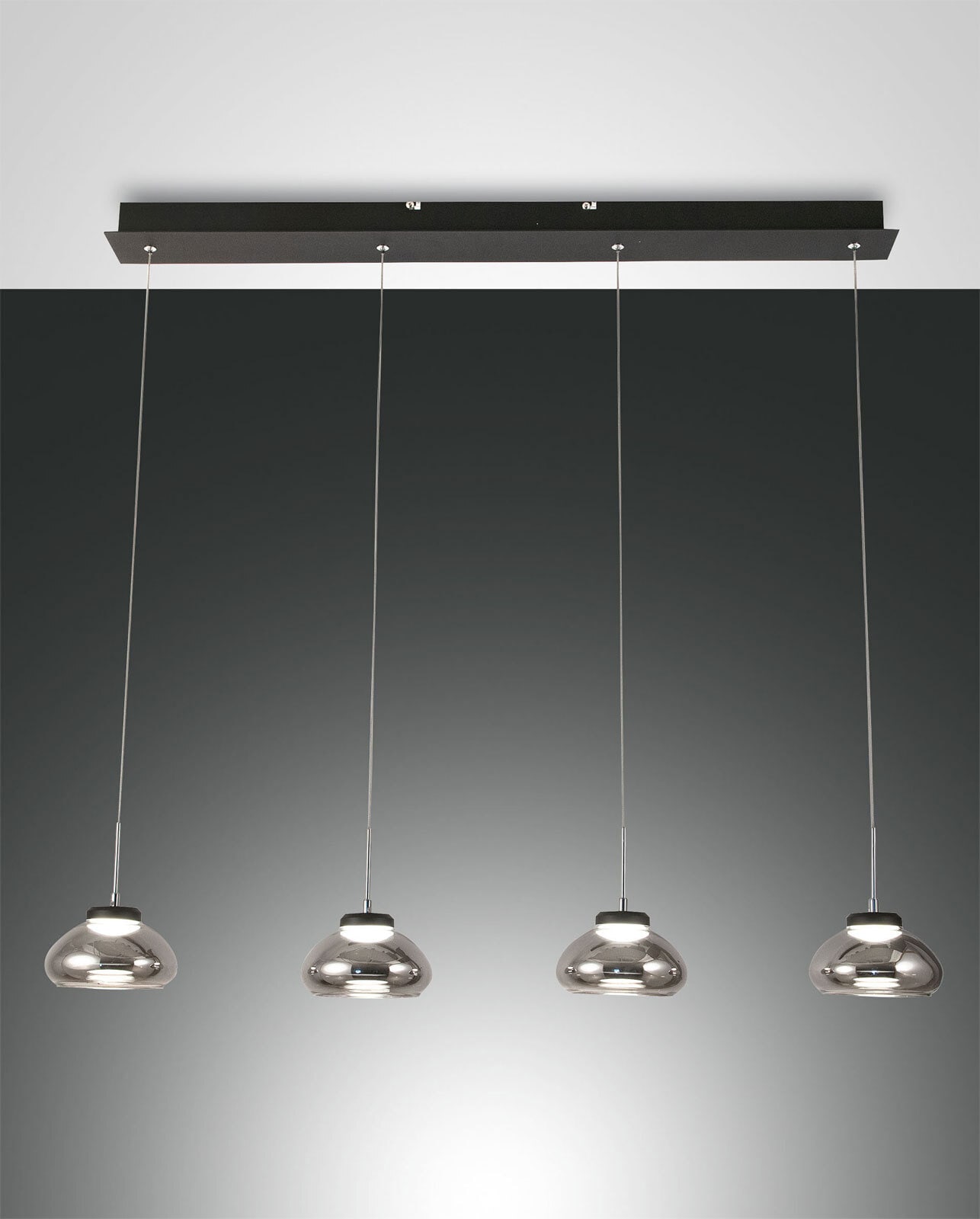 FABAS LUCE LED Balkenpendel ARABELLA 4-flg grau