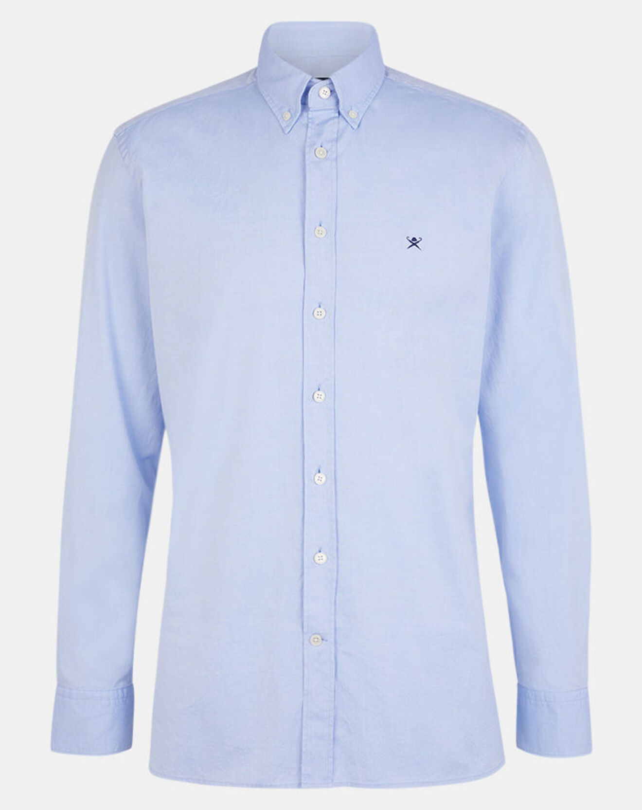 Hackett London Chemise Slim Fit Oxford unie bleue