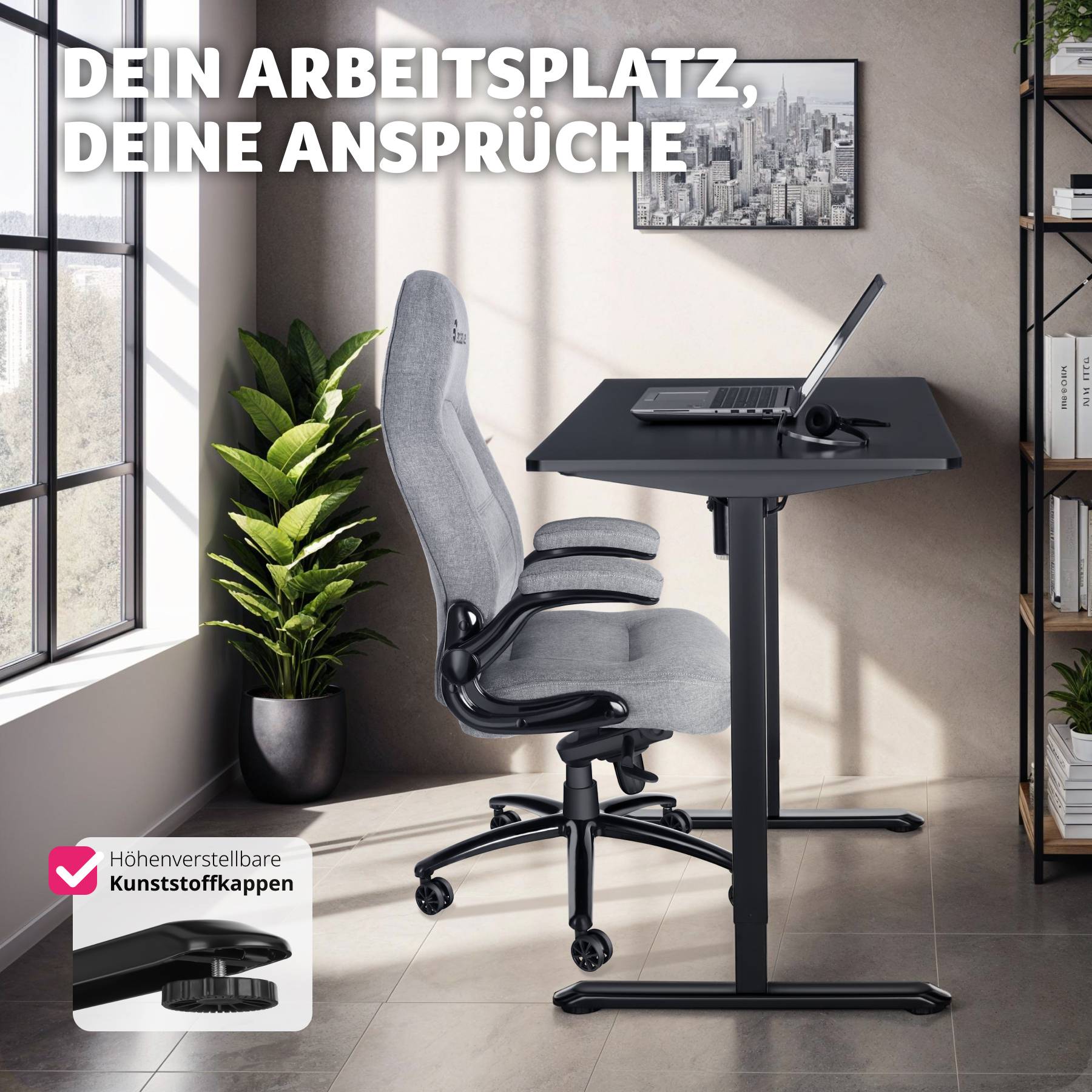 Elektrisch höhenverstellbarer Schreibtisch  Skadi