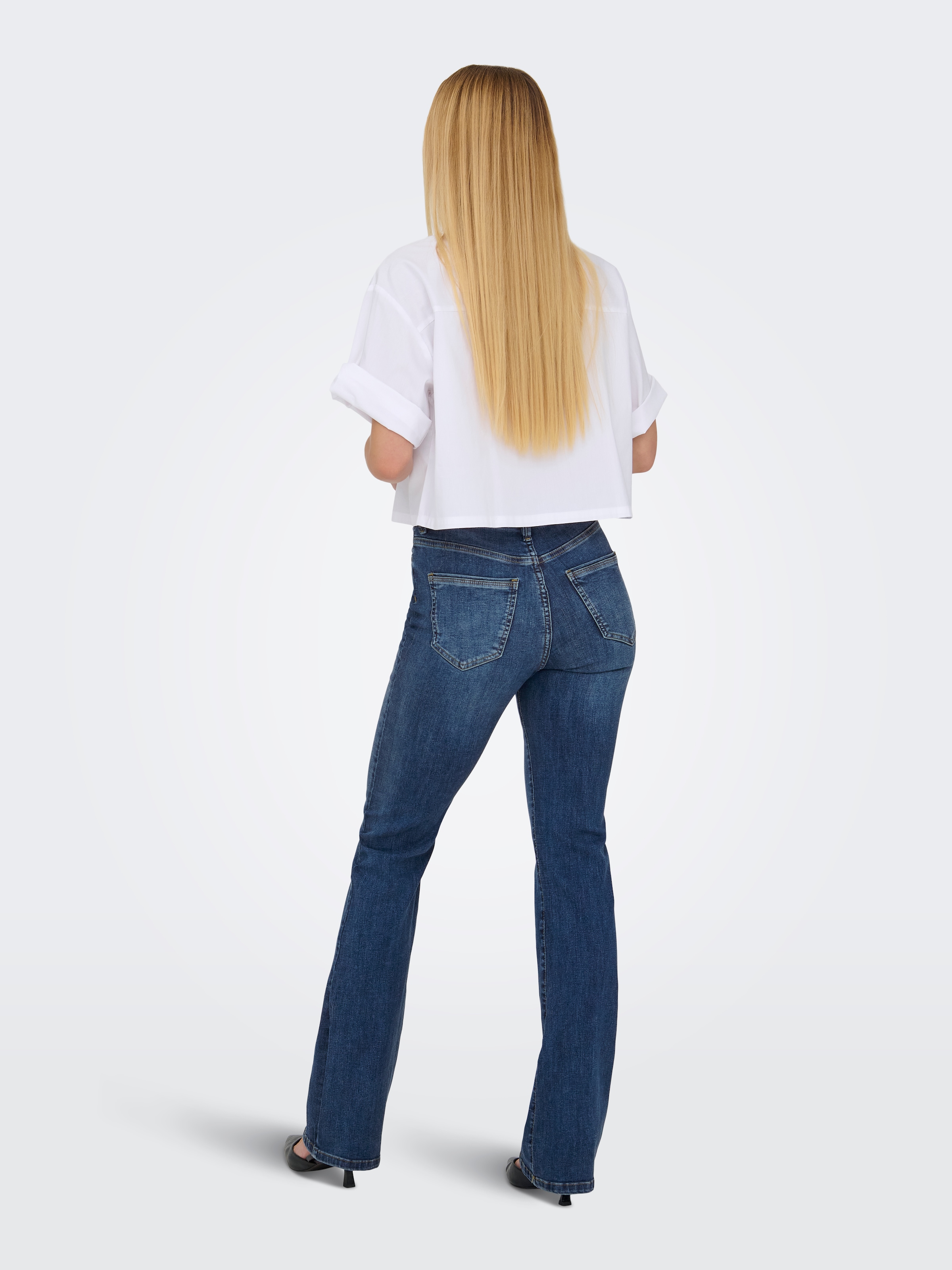 ONLY Bootcut-Jeans »ONLWAUW HW FLARED DNM TAI540«