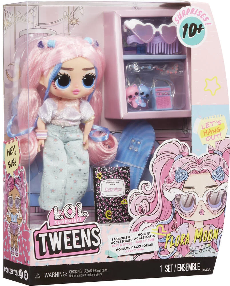 LOL SURPRISE TWEENS -  POUPEE MANNEQUIN 17CM FLORA MOON