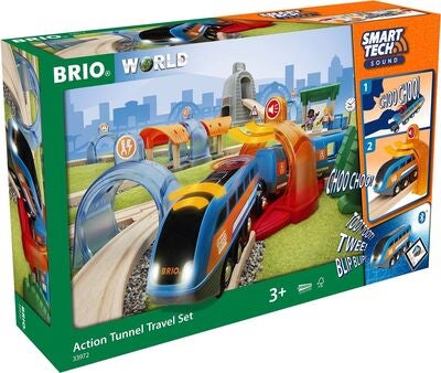 BRIO 33972 Action Tunnel Travel Set (Smart Tech Sound)