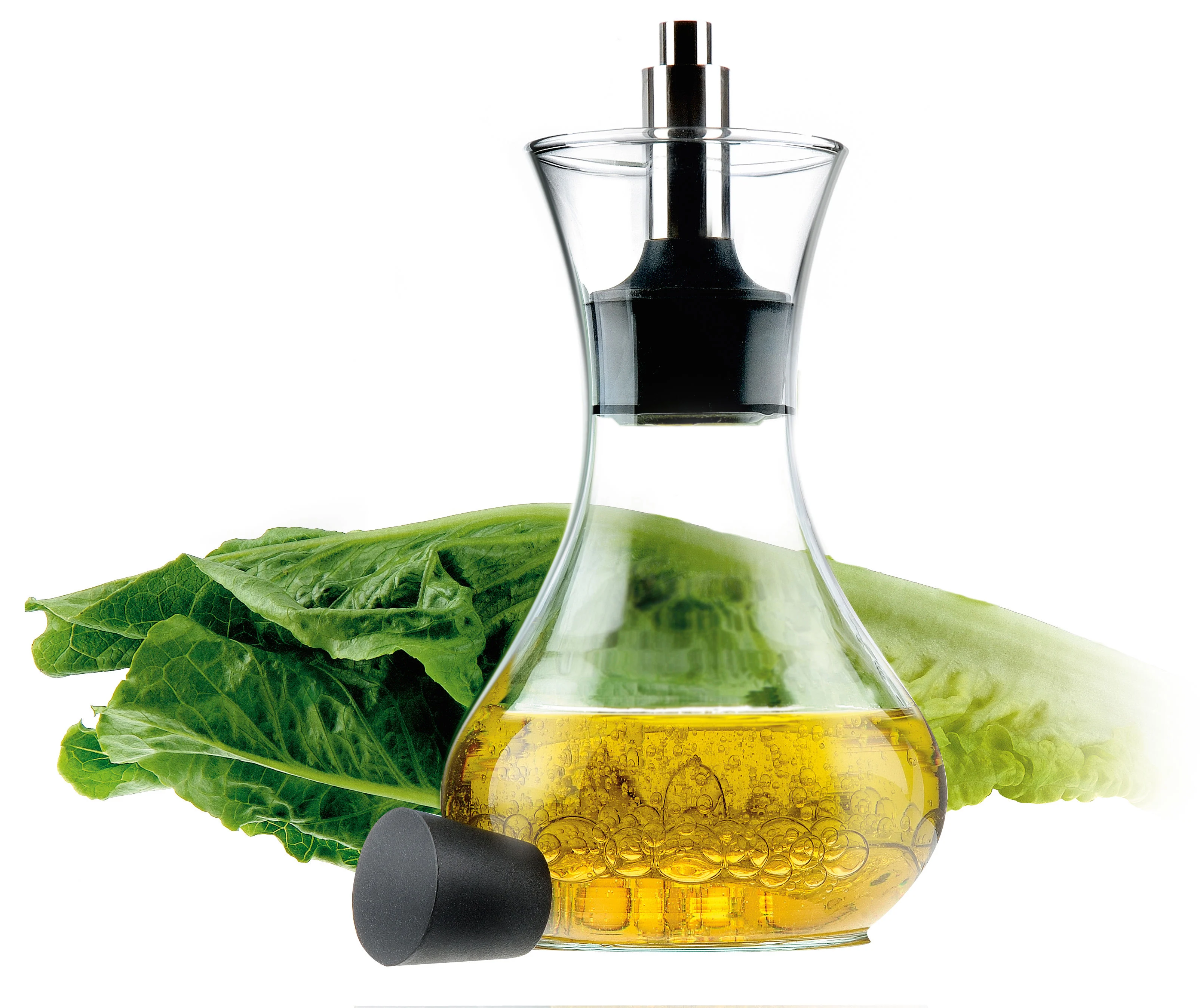 Shaker à vinaigrette métal | Transparent