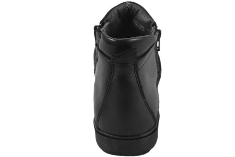 NEW FEET KORT STØVLE SORT GLAT SKIND