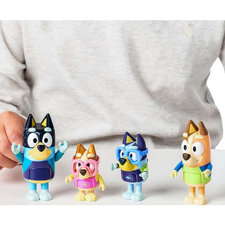 Bluey figurer 4-pak